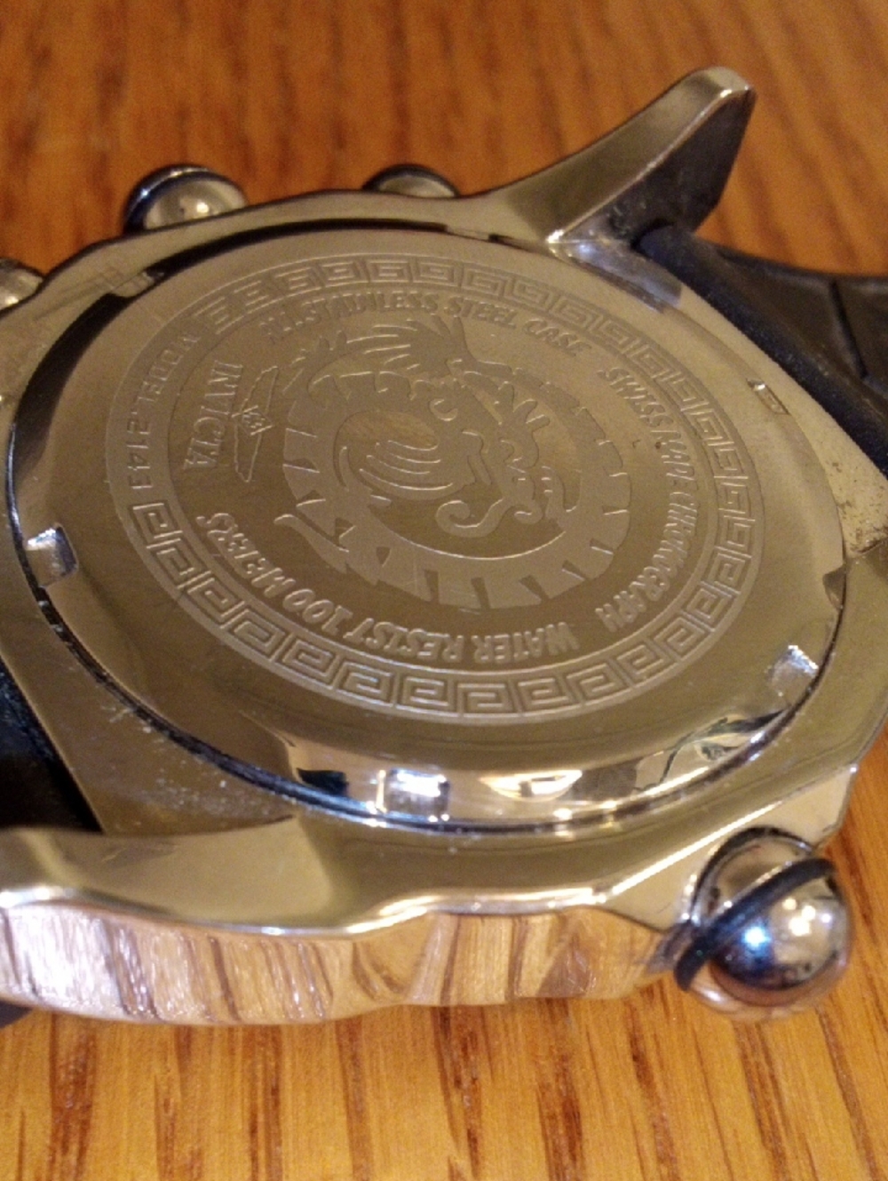 Invicta Blue Dial Watch with Gold Accents and Black Strap - Picture 5 of 10
